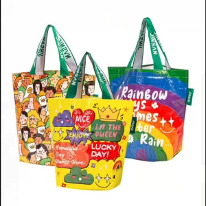 【SG Stock】Shopping bag / Grocery bag / Storage bag / Tote bag/Recycle bag tote handbag /eco friendly large and small capacity waterproof foldable woven reusable handbag