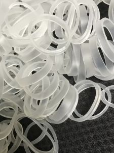 Highly Durable Transparent Anti-Aging Rubber Hair Ties Pure White Heat Resistant Eco-Friendly Elastic Bands for Home Organization