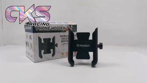 Holder Hp Motor Besi Stang Full Alumunium Dudukan Penahan Hape Sandaran Penyangga Pegangan Handphone