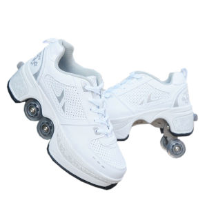 Adjustable Hidden Four-Wheel Skating Shoes