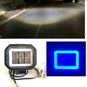 LAMPU TEMBAK SOROT MOTOR MOBIL LED CWL 3 MATA MODEL KOTAK LAMPU DAYMAKER 3 LENSA KOTAK