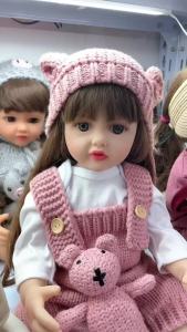 Doll Clothes For 19-22Inch Reborn Baby Doll 48-55cm Reborn Toddler Doll Clothes Accessories Jumpsuit Dress Sweater Knit