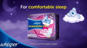 Whisper Koala Huhu Sanitary Pad Night Super Thin Wings 36cm 5 pads [Bundle of 6]