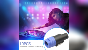 Ueblock✈ 10pcs Speaker Audio Cable Plug Adapter 4-Pole 4Pin NL4FC Ohm Plug Connector Accessories Replacement for Amplifier