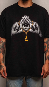 DGRAVE CREATIONS FYM I BLACK T-SHIRT