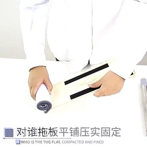 Alat Pel Lantai Kain Microfiber Ultra Mop Acline Tarik Handle Free Pel Lantai Kotak Gagang Panjang