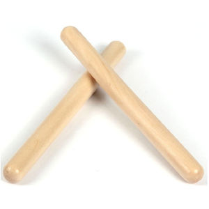 Set of 2 Music Log Rhythm Sticks Baby Orff Music Teaching Aids Musical Beating Percussion Instrument
