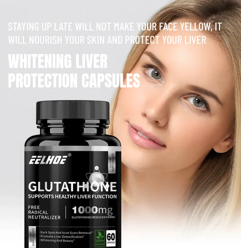 eelhoe glutathione Jual EELHOE Glutathione dan Astaxanthin, Memperbaiki Kulit Rusak, Anti  Aging, Memutihkan Tubuh dan Kesehatan Jantung main image 1
