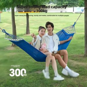 Outdoor Ice Silk Thickened Anti-topple Swing Hammock