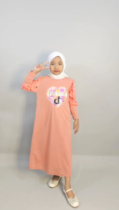 GAMIS ANAK TIIKTOK MANIK LENGAN KERUT CANTIK DRESS PEREMPUAN KIDS GL FASHION