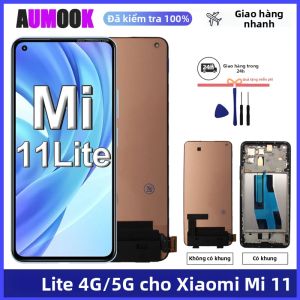 Màn Hình AMOLED Cho Xiaomi Mi 11 Lite 5G Bộ Phận Cảm Ứng LCD Tương Thích Với Điện Thoại Di Động Mi 11 Lite 4G/5G Linh Kiện Thay Thế