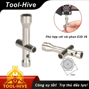 Tool-Hive  Bộ cờ lê ốc vít 4 trong 1 cho vòi phun máy in 3D kích thước M2 M2.5 M3 M4 dụng cụ chuyên dụng