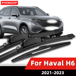 PINMOAP Suitable For Haval H6 2021-2023 Front And Rear Windshield Wiper Blade Kit With Seamless Silent Cleaning And Replacement