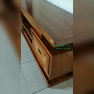 Meja TV Koin Model Minimalis Bufet TV Minimalis Kayu Jati