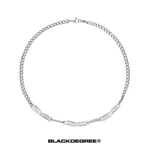 สร้อยคอไททาเนียมแบบไม่ซีดจาง ไม่แพ้ ดีไซน์เก๋ไก๋สำหรับผู้ชายและผู้หญิง เครื่องประดับแฟชั่น โซ่แบบอื่นๆ