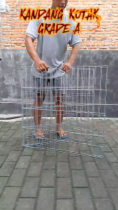 Kurungan Ayam Galvanis Kotak 80x80x80 cm GRADE A