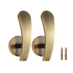2pcs/set Retro Hold Practical Durable Curtain Holder Wall Hanger Curtain Holdback Mounted Metal Hooks