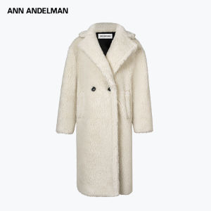 ANN ANDELMAN | Velvet Thickened Wool Coat for Women