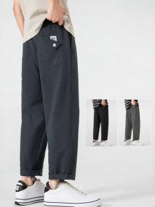 Warrior | Men Autumn Spring New American Style Loose Straight Casual Trousers