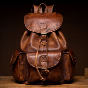 Mantime | Handcrafted Sueded Leather Backpack