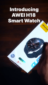 Awei นาฬิกาสมาร์ทซีรีส์ 18 สำหรับผู้ชาย จอแสดงผล AMOLED สายซิลิโคนแม่เหล็ก นาฬิกาสมาร์ทบลูทู ธ โทรฟิตเนสติดตามการนอน การตรวจสอบสุขภาพ นาฬิกาวิ่