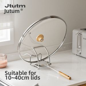 JTUTM | Stainless Steel Pot Lid Holder Shelf