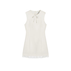 Elegant White Summer Sleeveless Mini Dress
