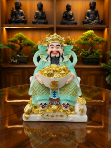 Tượng Thần Tiền Tượng Phát Tài Chất Liệu Đá Nhập Khẩu Cao Cấp Đặt Bàn Thờ Thần Tài Để Tủ Thờ - Đồ Cúng Bát Tràng