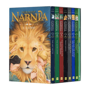 8ชิ้นพงศาวดารของนาร์เนียชุดกล่องหนังสือ + หนังสือปกแข็งใหม่โดยไคลฟ์สเตเปิลส์