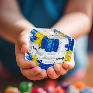 ลูกบาศก์เขาวงกต 3 มิติ ปริศนาฝึกสมอง ของเล่นเสริมพัฒนาการ ลูกบอลเขาวงกต คลายเครียด เกมเสริมทักษะ ของขวัญ