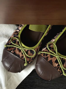 CAIZINI | Niche Round-toe One-strap Patchwork Fashionable Womens Flats Outdoor Wear