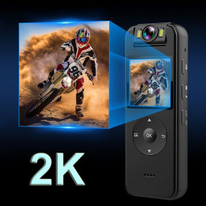 BOBLOV Wifi thân máy Camera 2K Máy ảnh Mini 256GB HD 1440P 180 ° Xoay Máy Quay Video Máy ảnh vlogging Cảnh Sát thân máy Camera Camera Video Máy Quay Với thắt lưng có thể điều chỉnh Cho Xe Đạp Đi Xe Đạp Xe Máy Dash Cam