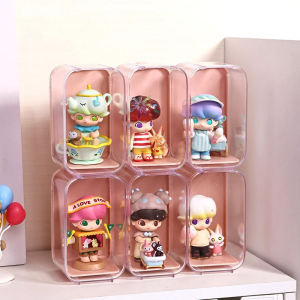 Blind box storage display box for POP MART acrylic display box storage box dust cover figure transparent single box