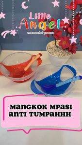 MANGKOK BAYI MPASI Anti Tumpah Silicon Set Peralatan Makan Sendok Lucu Tempat Wadah Susu Bayi Murah