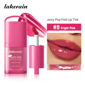 lakerain Juicy Pop Lip Tint Glossy Hydrating Lip Tint Long Lasting Non Sticky Lip Stain Water Oil Formula 4.5g
