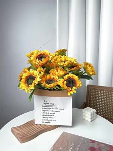 ดอกไม้  ดอกทานตะวันปลอม ดอกไม้ปลอม ดอกทานตะวันเทียม ดอกไม้ตกแต่งบ้าน ดอกไม้รับปริญญา ดอกไม้ให้แฟน งานแต่งงาน ของขวัญ ดูแลง่าย ประหยัดเวลาหมาะกับทุกการตกแต่ง