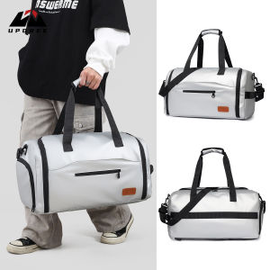 UPGREE Mens Travel Bag Sports Backpack Fashion Luggage Shoulder Bag With Independent Shoes Pocket Handbag Outdoor Sling Bag Gym Fashion Men Women Dry Wet Separation Portable Travel Yoga Swimming Bag