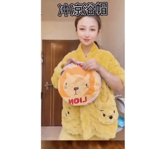 Topi Mandi Anti Air Motif Kartun Shower Cap - YUONE