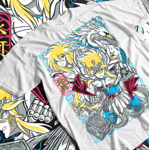 Bandai | Saint Seiya Anime Shirt Swan Constellation Gift Comfortable and Fashionable Top T-shirt for Men and Women in Spring and Summer
