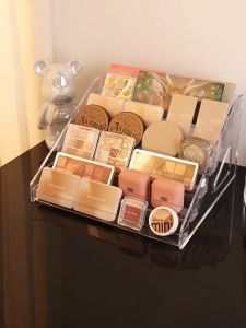5/7 layers Acrylic Makeup Storage Rack Clear Lipstick  Ladder Display Rack  Cosmetic Organizer Holder
