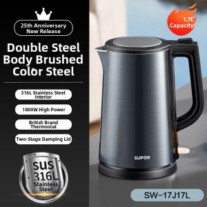 Supor | Automatic Shut-off Insulated Stainless Steel Electric Kettle