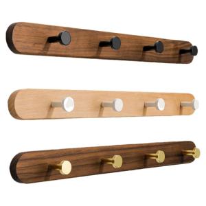 INNDUN | No-drilling Solid Wood Clothes Hook