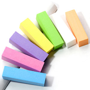 5pcs Multicolor Sponge Nail Buffer Blocks Professional 4-Sided Manicure Pedicure Files Sanding Polishing Nail Art Accessories