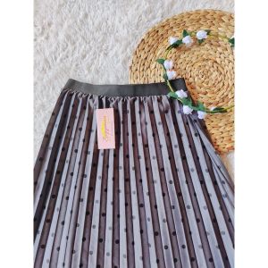 ROK PLISKET TALI POLKADOT WANITA DEWASA PANJANG BAHAN TEBAL MAYUNG DAN BERKUALITAS