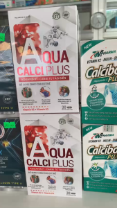 Viên uống AQUA CALCI PLUS giúp bổ sung canxi cho cơ thể hộp 30 viên.