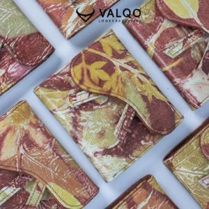 VALQO - SONYA Dompet Ekoprint Wanita Kulit Sapi Lipat