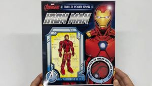 Marvel Avengers Build Your Own Iron Man with 3D Model & Book for Kids to Build & Play