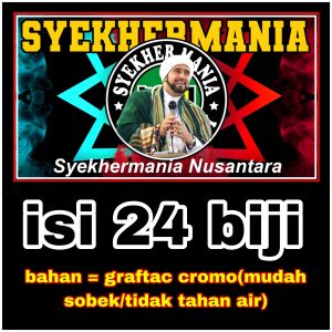 STIKER SYEKHERMANIA | STIKER MAFIA SHOLAWAT | STIKER 1 LEMBAR | STIKER PACK ISI 24 BIJI