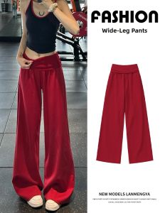 LANMENGYA | Slimming High Waist Flowy Wide Leg Pants