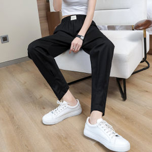 Loose Womens Harem Pants Spring 2025 New Style Casual Loose Big Size Rromance Small Footed Trousers High Waist Nine Points
